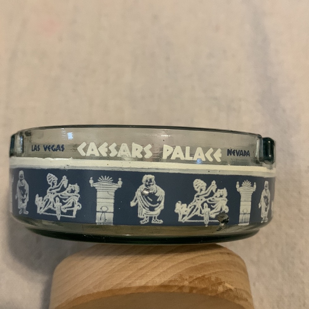 caesars palace las vegas glass ashtray